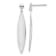 14K White Gold Polished Post Dangle Earrings