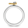 14K Yellow Gold Over Sterling Silver Stackable Expressions Butterfly
Diamond Ring 0.066ctw
