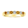 Citrine and Diamond 14k Yellow Gold Band Ring 0.45ctw