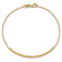 10k Yellow Gold 2mm Diamond-Cut Beaded Link Bracelet