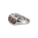Mocha And White Cubic Zirconia Platinum Over Sterling Silver Ring 7.74ctw