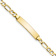 10k Yellow Gold Figaro Link ID Bracelet