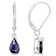 Iolite Drop Earrings In Sterling Silver