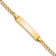 10k Yellow Gold Children's Curb Link ID Bracelet