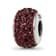 Sterling Silver Reflections Brown Full Preciosa Crystal Bead