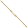 14k Yellow Gold Children's Figaro Link ID Bracelet