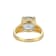 Lab Blue Spinel And White Cubic Zirconia 18k Yellow Gold Over Silver
March Birthstone Ring 3.79ctw