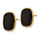 14k Yellow Gold Black Onyx Stud Earrings