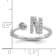 Rhodium Over 14K White Gold Lab Grown Diamond VS/SI GH, Initial N
Adjustable Ring