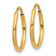 14k Yellow Gold 9/16" Endless Hoop Earrings
