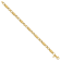 14K Yellow Gold Polished and Grooved Fancy Link Men's Bracelet