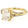 Diamond Simulant, Champagne Diamond And White Zircon Ring In 18K Gold
Over Sterling Silver 3.91ctw