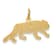 14k Yellow Gold Textured Tiger Pendant
