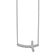 Rhodium Over 14K White Gold Lab Grown Diamond VS/SI GH, Sideways Cross
18 Inch Necklace