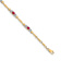 10k Yellow Gold and Rhodium Over 10k Yellow Gold Diamond and Ruby Bracelet