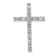 Rhodium Over 14k White Gold Diamond Latin Cross Pendant