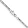 Rhodium Over 14k White Gold 1.5mm Solid Franco 20 Inch Chain