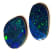 Opal on Ironstone Free-Form Doublet Set of 2 4.11ctw