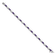 Rhodium Over 14k White Gold Diamond and Amethyst Bracelet