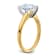14K Yellow Gold With White Gold Accents 2 ct. G H I True Light Pear
Moissanite Solitaire Ring