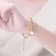 CZ Charm Bracelet In 14K Gold Over Brass