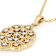 Vintage-Style Moissanite Pendant Necklace In 14K Gold Over Sterling Silver