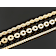 Box, Rope And Cable Link Chain Necklace Set In 18K Gold Over Bronze
