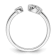 Rhodium Over 14K White Gold Lab Grown Diamond VS/SI GH, Initial O
Adjustable Ring