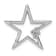 Rhodium Over 14k White Gold Diamond Star Chain Slide Pendant