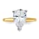 14K Yellow Gold With White Gold Accents 3 1/2 ct. G H I True Light Pear
Moissanite Solitaire Ring