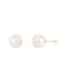 14k Yellow Gold 10-11mm White Freshwater Pearl Stud Earrings