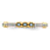 14K Yellow Gold Stackable Expressions Aquamarine and Diamond Ring 0.285ctw