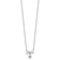 Rhodium Over Sterling Silver Blue Crystal Starfish Beach 16 Inch with 2
Inch Necklace