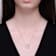 Initial Q Mixed Cut CZ Pendant Necklace In Sterling Silver 18 Inch
