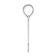 Rhodium Over 14k White Gold Polished Bubble Letter K Initial Pendant