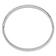 Rhodium Over 14k White Gold High Polished 6mm Hinged Bangle