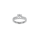 White Cubic Zirconia Platineve Ring With Band 3.63ctw