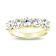 2.00ctw 5 Stone Wedding Band 14k Yellow Gold