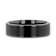 VULCAN Flat Black Tungsten Ring with Brushed Center & Polished Edges 6mm
