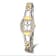 Charles Hubert Two-Tone Gold-finish White Dial Quartz Watch