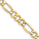 14k Yellow Gold 8.5mm Figaro Link 24 Inch Chain
