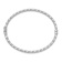 Rhodium Over 14k White Gold 3mm Polished and Textured Hinged Bangle Bracelet