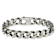 Sterling Silver Antiqued and Satin 10.0mm Curb 8 Inch Chain Bracelet
