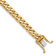 14K Yellow Gold 6.8mm Hand-Polished Flat Beveled Curb Link Bracelet