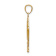 14k Yellow Gold Leaf Pendant