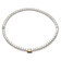 Sterling Silver with 14K Gold Over Sterling Silver Accent Oxidized 6mm
Garnet Bangle Bracelet