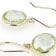 Green Prasiolite 14k Yellow Gold Dangle Earrings 8.00ctw