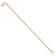 14K Yellow Gold Puffed Mom Heart Toggle Bracelet