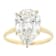 Lab-Grown Diamond Pear Shape Solitaire Ring In 14K Gold 5.00ct