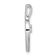 Rhodium Over 14k White Gold Diamond Heart Pendant